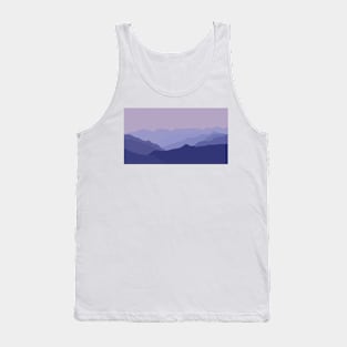 Purple mountains Tank Top